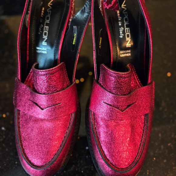 NAPOLEONI (Eu41) DRESSY METALLIC SHOES (PARTY ON) SIZE 10 - Picture 3 of 6